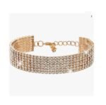 Crystal Adjustable Bracelet Bangle Fashion Bridesmaid Bridal Jewelry Gold Plated - Image 2