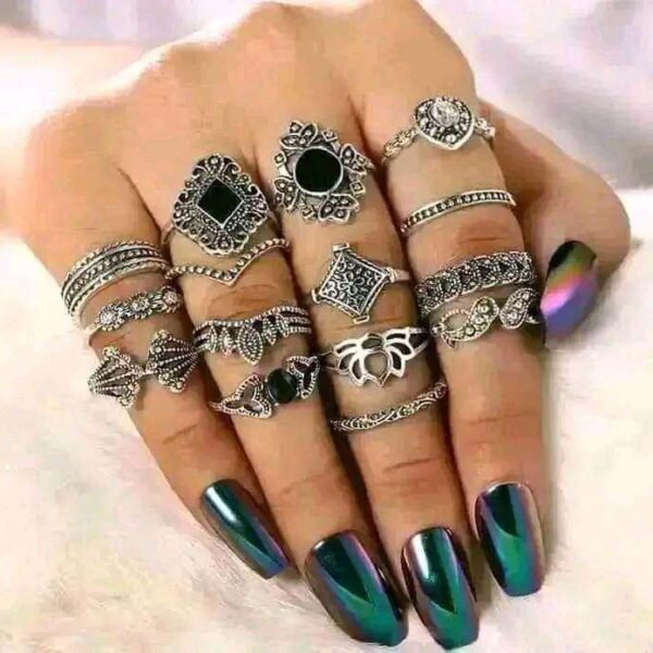 15pcs Ring Set