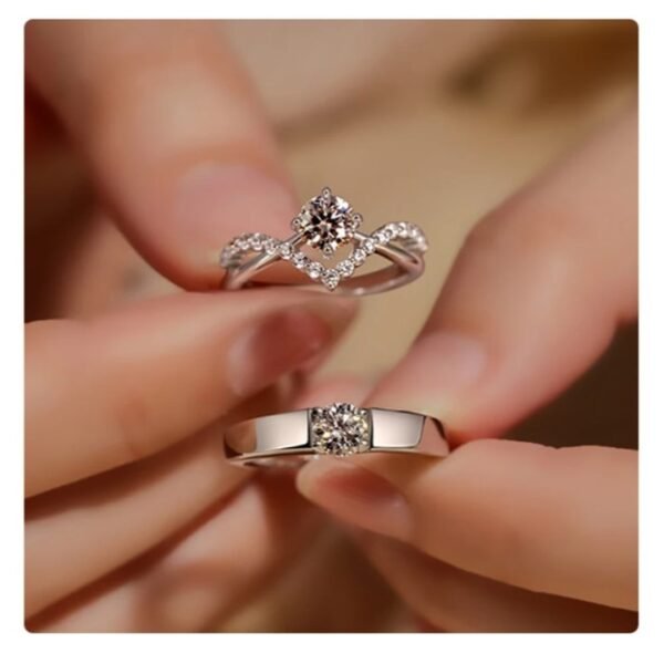 Couple Rings set for Men/Women – Adjustable Couple Ring for Couple Jewelry