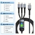 100W Fast Charging USB 3.0 Cable – দ্রুত চার্জ ও ডেটা ট্রান্সফারের একসাথে সমাধান! - Image 4