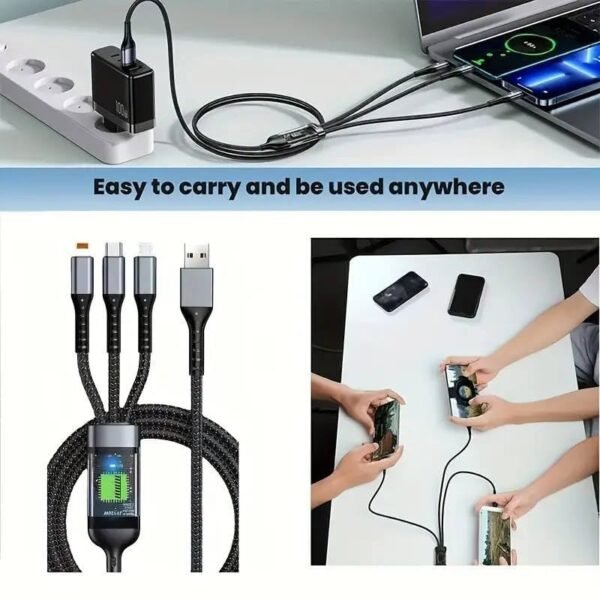 100W Fast Charging USB 3.0 Cable – দ্রুত চার্জ ও ডেটা ট্রান্সফারের একসাথে সমাধান!