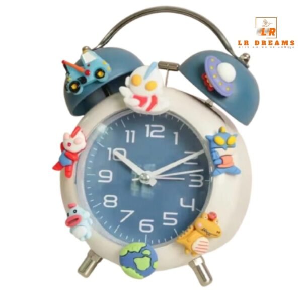 Alarm clock with sticker