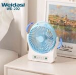 ??Weidasi WD 202 রিচার্জেবল ফ্যান চার্জার ফ্যান?? - Image 2