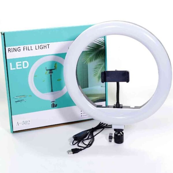 ১২ ইঞ্চি রিং লাইট ট্রাইপড স্ট্যান্ডসহ-12″ ring light with tripod stand & phone holder