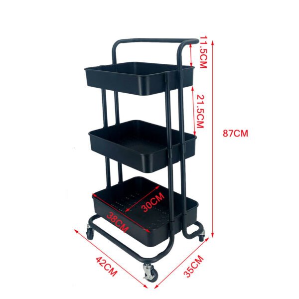 3 Tier Multi-Purpose Trolley